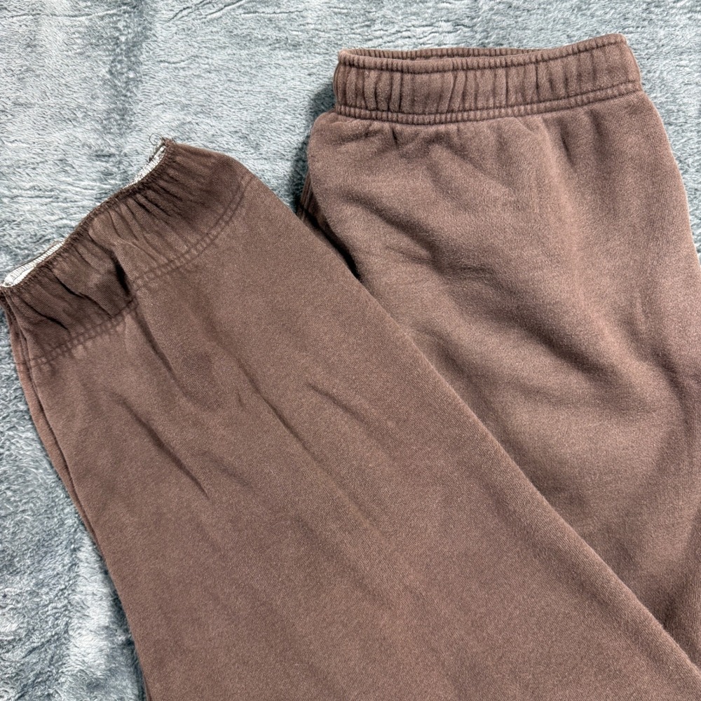 Foot Locker Sweatpants Mens Large Brown Fleece Lined Joggers RN 69778